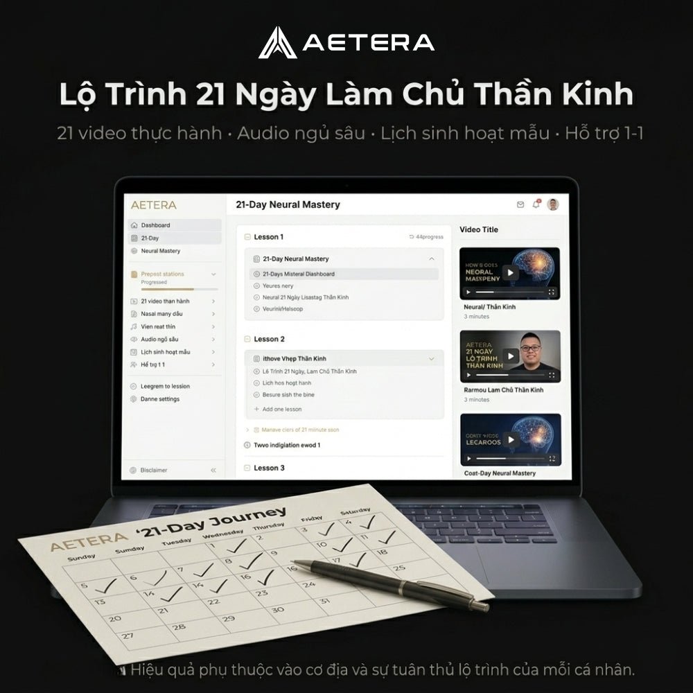 AETERA - Lộ trình 21 ngày làm chủ Thần Kinh
