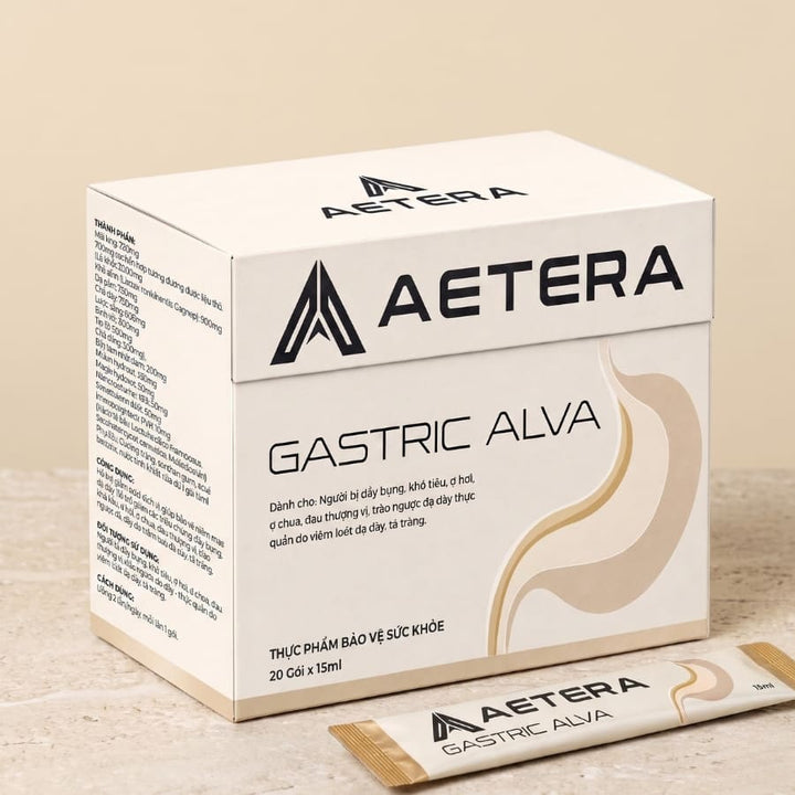 AETERA - GASTRIC ALVA: Gel uống hỗ trợ đầy bụng, khó tiêu, ợ hơi, ợ chua